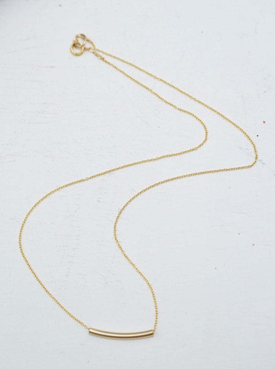 Radiant Elegance: Gold Tube Necklace to Illuminate Your Style